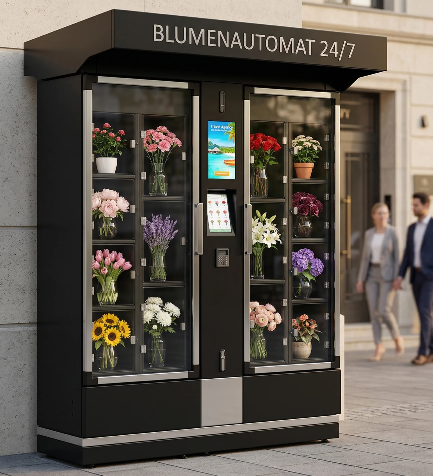 FLORA M2 Blumenautomat in einer Hotellobby