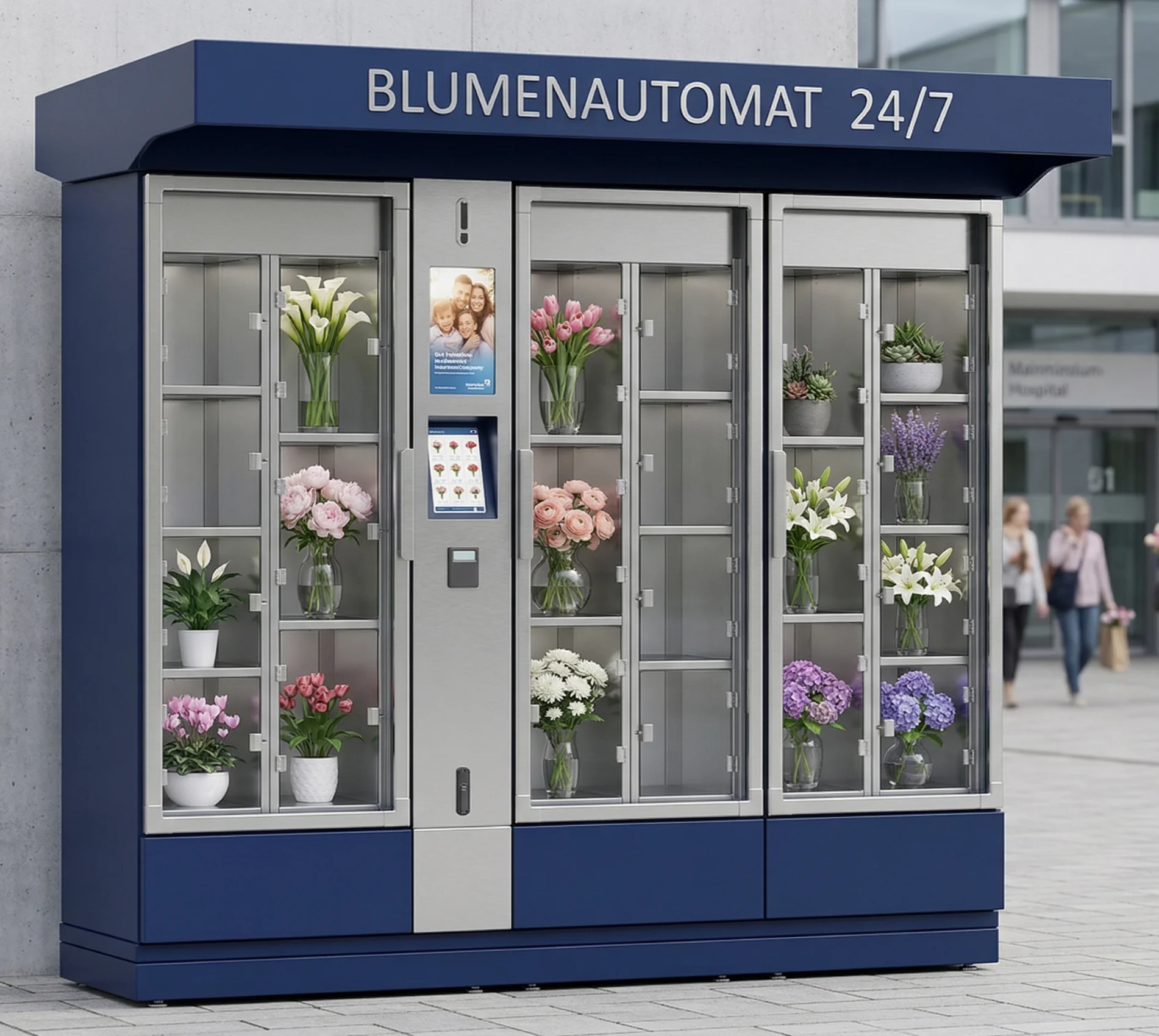 FLORA M3 Blumenautomat in einer Postfiliale